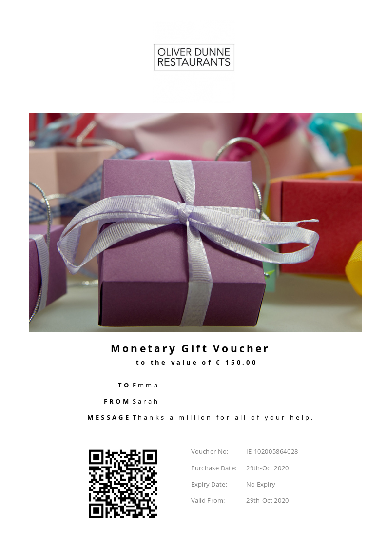 Gift Vouchers - Maneki Dublin